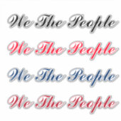 Script We The People Sticker (Devant)
