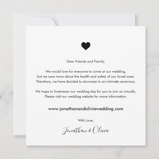 Script We verminderen de omvang van de bruiloft Up Aankondiging (Achterkant)