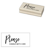 Script Wees voorzichtig Rubberstempel (Gestempeld)