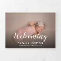 Script Welkom Baby Foto