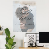 Script Welkom Nacht Voor Rehearsal Dinner Poster (Thuiskantoor)