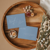 Script Whimsical | Carte d'honneur Dusty Blue