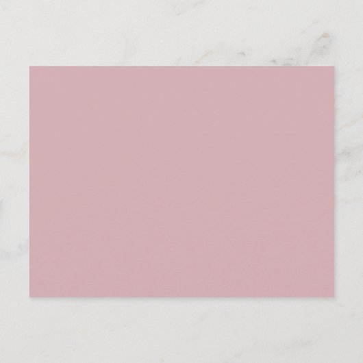 Script Whimsical | Dusty Rose Table Carte de remer (Dos)