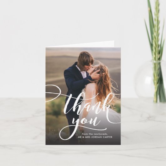 Script Whimsical Full Photo Mariage Merci (Devant)