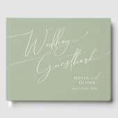 Script Whimsical | Livre d'or du Mariage Sage Gree (Recto)