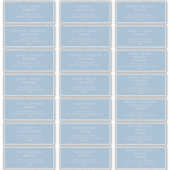 Script Whimsical Mariage bleu Étiquette de adresse (Devant)