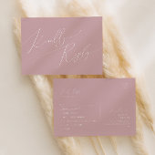 Script Whimsical | Menu Rose Choix de carte postal