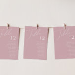 Script Whimsical | Tableau des numéros de table de<br><div class="desc">Voici notre magnifique script lunatique | tableau rose poussiéreux graphique de numéro parfait pour votre simple fête de printemps moderne boho. Notre design élégant comprend une palette de couleurs vives et pastel avec un script de calligraphie vintage et chic. Que vous préfériez un style minimaliste ou classique, notre produit éditable...</div>