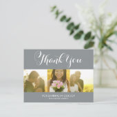 SCRIPT WHIMSIQUE | CARTE POSTCARD MERCI MARIAGE (Debout devant)