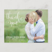 SCRIPT WHIMSIQUE | CARTE POSTCARD MERCI MARIAGE (Devant)