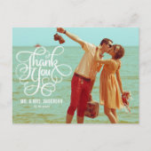 SCRIPT WHIMSIQUE | CARTE POSTCARD MERCI MARIAGE (Devant)