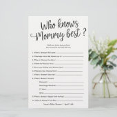 Script Who Know's maman la meilleure carte de jeu (Debout devant)