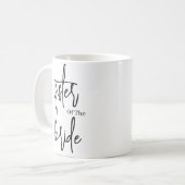 Script Zwarte bruidszuster trouwkoffie Koffiemok (Voorkant links)