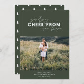 scriptafstand met kerstmis feestdagenkaart (Voorkant / Achterkant)