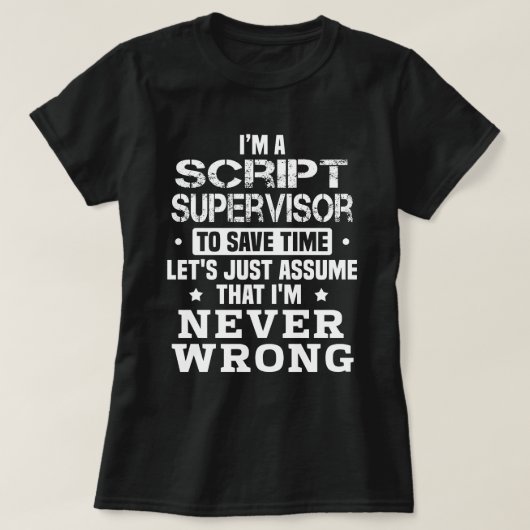 scriptbegeleider t-shirt (Design voorkant)