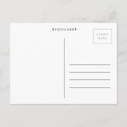 Scriptbelettering Sla het Briefkaart Datumfoto op (Achterkant)