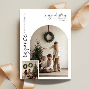 Scriptboogfoto verheugt zich over bijbels religieu feestdagenkaart