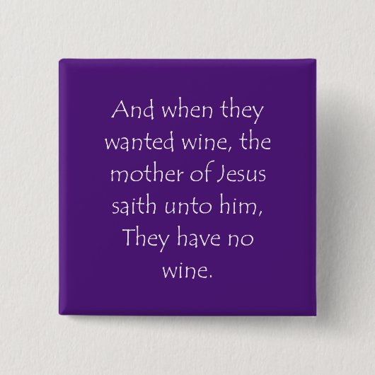 Scriptcitaat John 2 3 Vierkante Button 5,1 Cm (Voorkant)