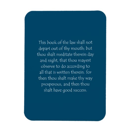 Scriptcitaat Joshua 1 8 Magneet (Verticaal)