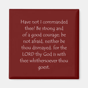 Scriptcitaat Joshua 1 9 Magneet