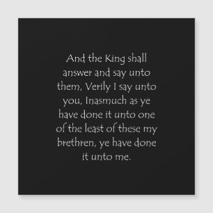 Scriptcitaat Matthew 25 40