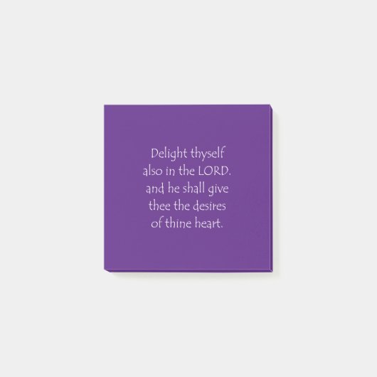 Scriptcitaat Psalms 37 4 Post-it® Notes (Voorkant)