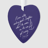 Scripté À La Main N'Arrêtez Jamais La Voile Coeur (devant)