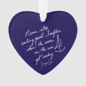 Scripté À La Main N'Arrêtez Jamais La Voile Coeur (dos)