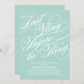 SCRIPTÉ| INVITATION DE LA PARTIE BACHELORETTE (Devant / Derrière)