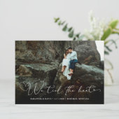 Scripted Hearts | Aankondiging van elopement-fotor (Staand voorkant)