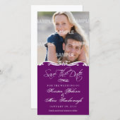 Scriptina sparen de Kaart van de Foto van de Datum (Voorkant / Achterkant)