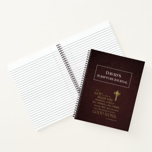 Scriptjournaal aangepaste Mannen Notitieboek (Binnen)
