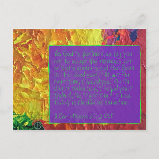 Scriptkaart 2 Corinthians 6:1-2 Briefkaart