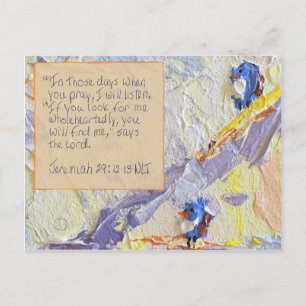 Scriptkaart Jeremiah 29:12-13 Briefkaart