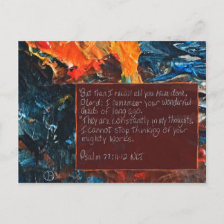 Scriptkaart Psalm 77:11-12 Briefkaart