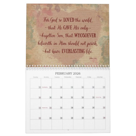 Scriptkalender - O Geef Bedankt Kalender (Feb 2026)