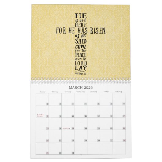 Scriptkalender - O Geef Bedankt Kalender (Mar 2026)