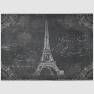 scriptkalligrafie Paris Decoupage Art Tissuepapier