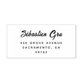 scriptkalligrafie zelfinktende stempel (Design)