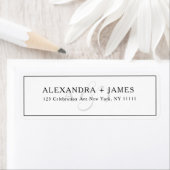 Scriptmonogram Typografie Retouradres Label (Insitu)