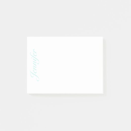 Scriptnaam aanpassen, geen regels, licht Blauwgroe Post-it® Notes (Voorkant)