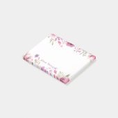 Scriptnaam Aquarel Rozen Post-it® Notes (Schuin)