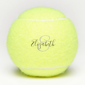 Scriptnaam Monogram gepersonaliseerd Tennisballen
