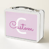 Scriptnaam & monogram | Magenta & Lichtpaars (Achterkant)