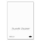 Scriptnaam Seafood Meal Option Place Card Kaart (Voorkant)