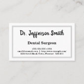 Scriptnaam Tandarts Visitekaartje (Voorkant)