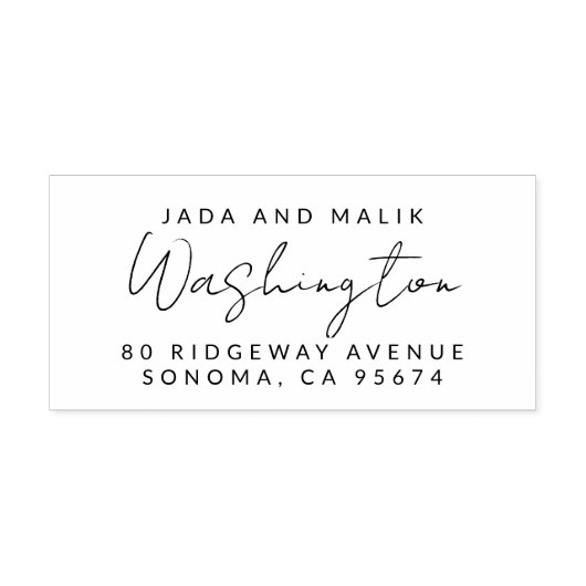 Scriptnaam van paar 	rubberstempel (Afrduk)