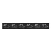 scriptnaam White Black Merry Christmas Grosgrain Lint (Voorkant)