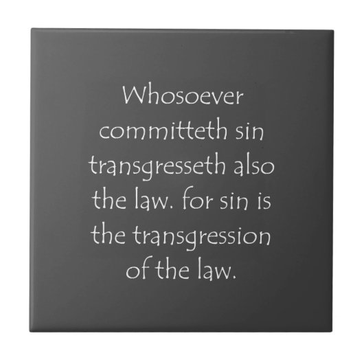 Scriptofferte 1 John 3 4 Tegeltje (Voorkant)