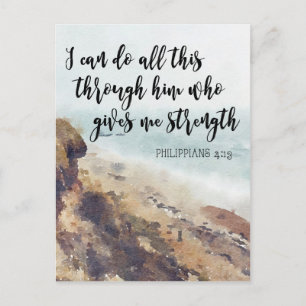 scriptquote notecard philippians briefkaart